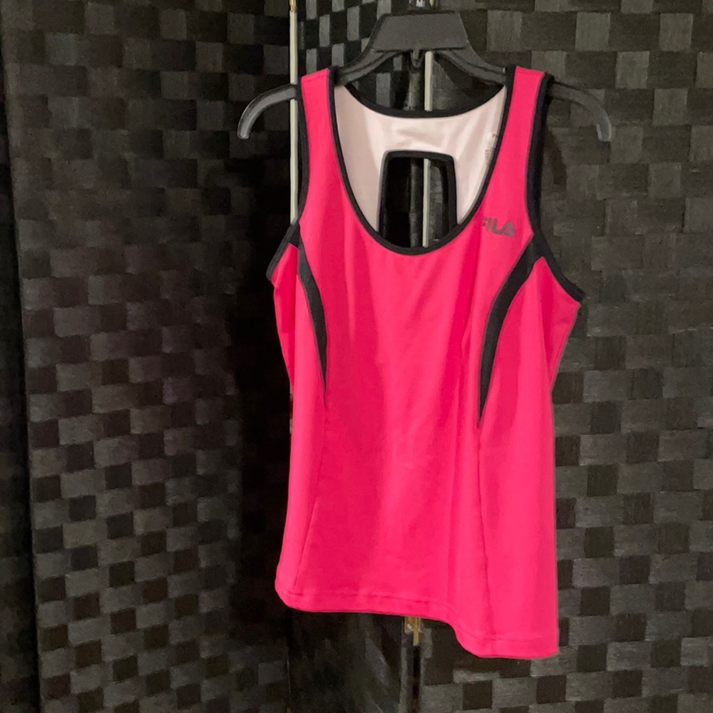 Hot pink! Fila spandex racer back